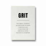 Grit Quote Wall Art
