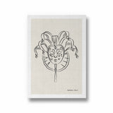 Mask Modern Line Wall Art