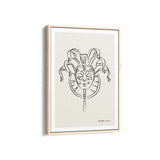 Mask Modern Line Wall Art