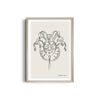 Mask Modern Line Wall Art