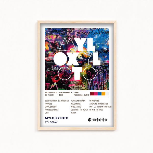 Mylo Xyloto Coldplay Album Poster