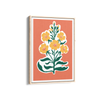 Golden Blossoms on Sunset Canvas Aesthetic Wall Art