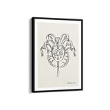 Mask Modern Line Wall Art