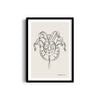 Mask Modern Line Wall Art