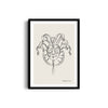 Mask Modern Line Wall Art
