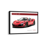 Your only limit is you - Ferrari F8 Spider Wall Poster