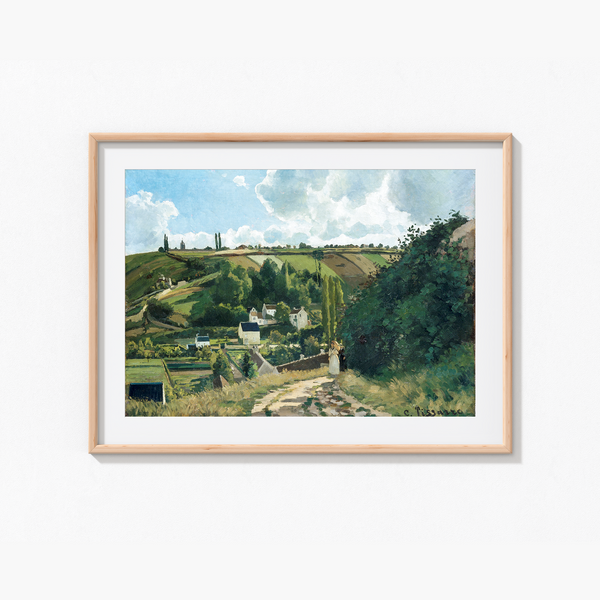 Jalais Hill, Pontoise (1867) by Camille Pissarro Wall Art