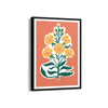 Golden Blossoms on Sunset Canvas Aesthetic Wall Art
