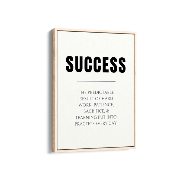 Success Quote Wall Art