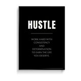 Hustle Quote Wall Art - The Mortal Soul