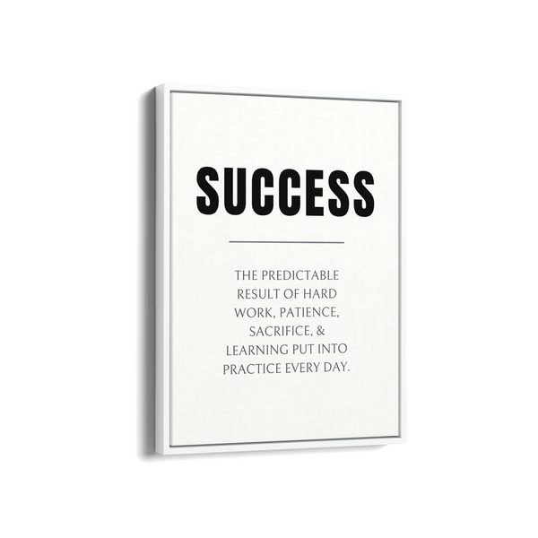 Success Quote Wall Art