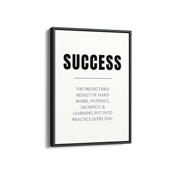 Success Quote Wall Art