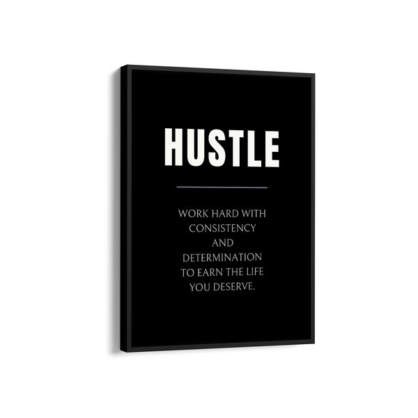 Hustle Quote Wall Art