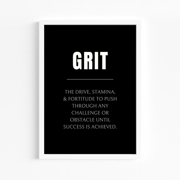 Grit Quote Wall Art