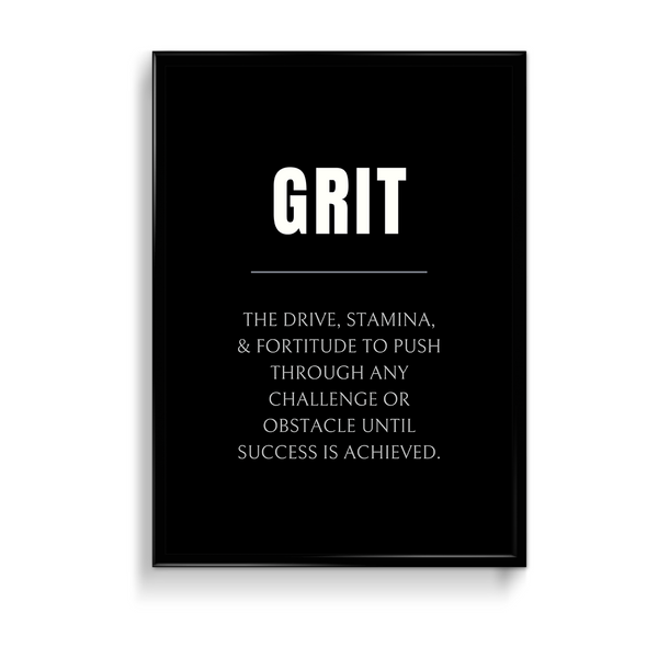 Grit Quote Wall Art - The Mortal Soul