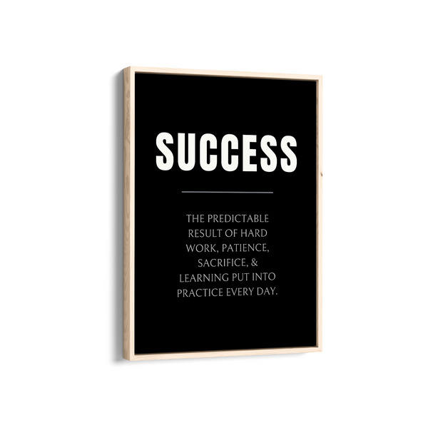 Success Quote Wall Art