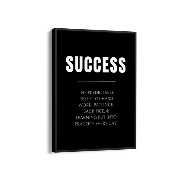 Success Quote Wall Art