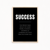 Success Quote Wall Art
