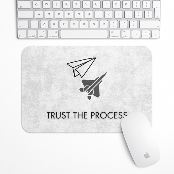 Trust the process paper plane Gaming Mouse Pad