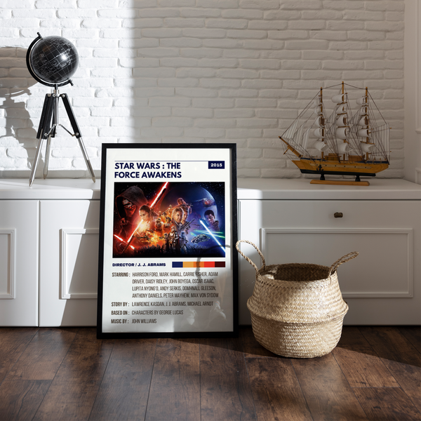 Star Wars: The Force Awakens Retro Wall Art
