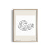 Waves Modern Line Wall Art