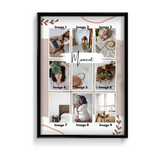 Boho Style 9 Image Collage Wall Art