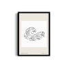 Waves Modern Line Wall Art