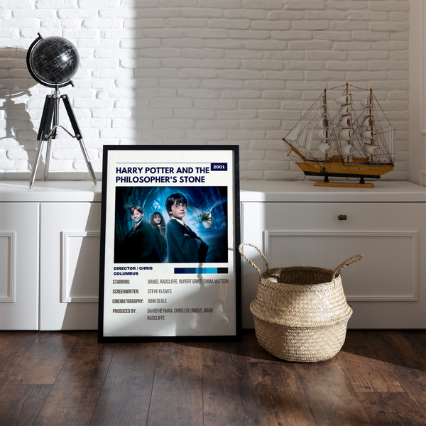 Harry Potter and the Philosopher's stone Retro Wall Art