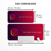 Instagram Last seen humor Desk Mat | Desk Pad | Mouse Pad