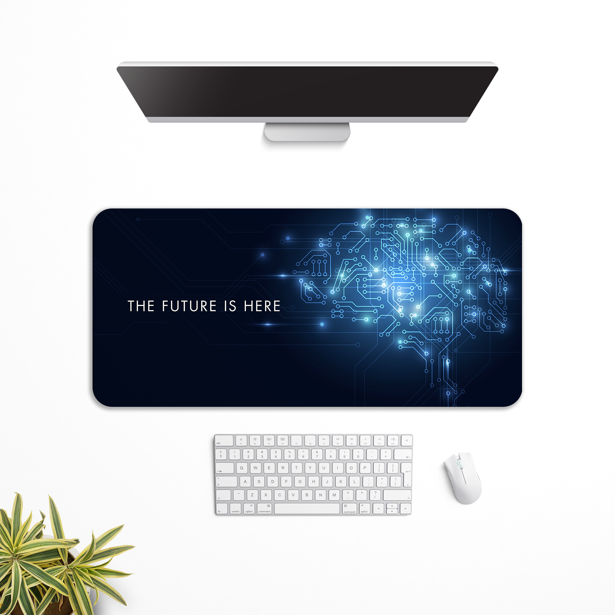 AI - The future is here Computer Desk Mat | Desk Pad | Mouse Pad