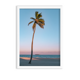 Beach View with Tree Premium Wall Art