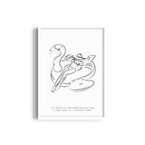 Relaxing Vacation Modern Line Wall Art