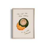 Coffee is my Love Language Journey Wall Art