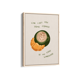 Coffee is my Love Language Journey Wall Art