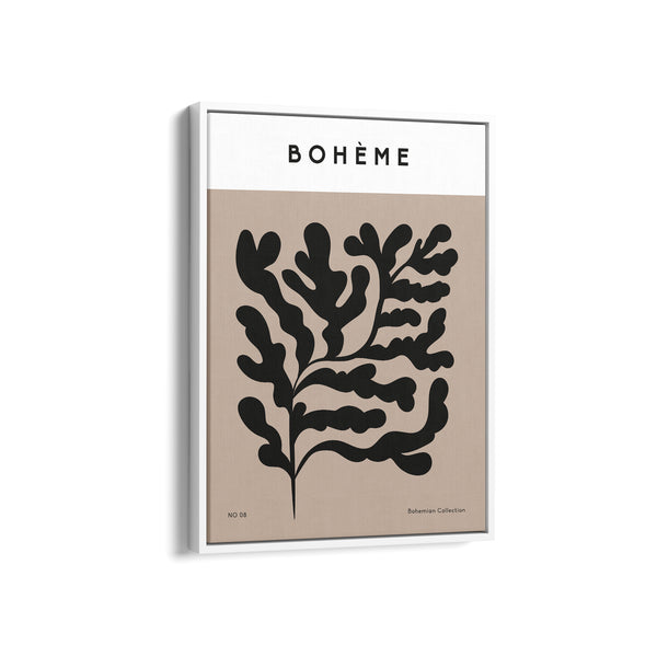 Bohemian Leaves Boho Modern Wall Art