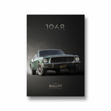 The Ford Mustang Bullitt Fastback Wall Art