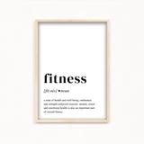 Fitness Definition Poster
