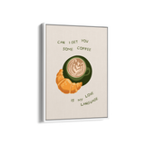 Coffee is my Love Language Journey Wall Art