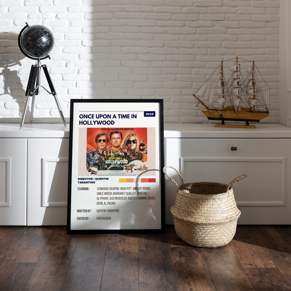 Once Upon A Time In Hollywood Retro Wall Art
