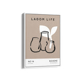 Lagom Life Pots Boho Modern Wall Art