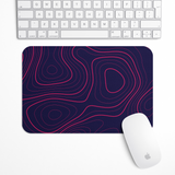 Crimson Pulse Topography Gaming Mouse Pad