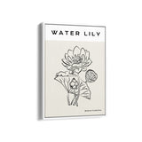 Water Lily Modern Line Wall Art