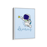Follow your dreams Kid Astronaut Wall Art