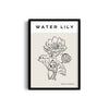 Water Lily Modern Line Wall Art
