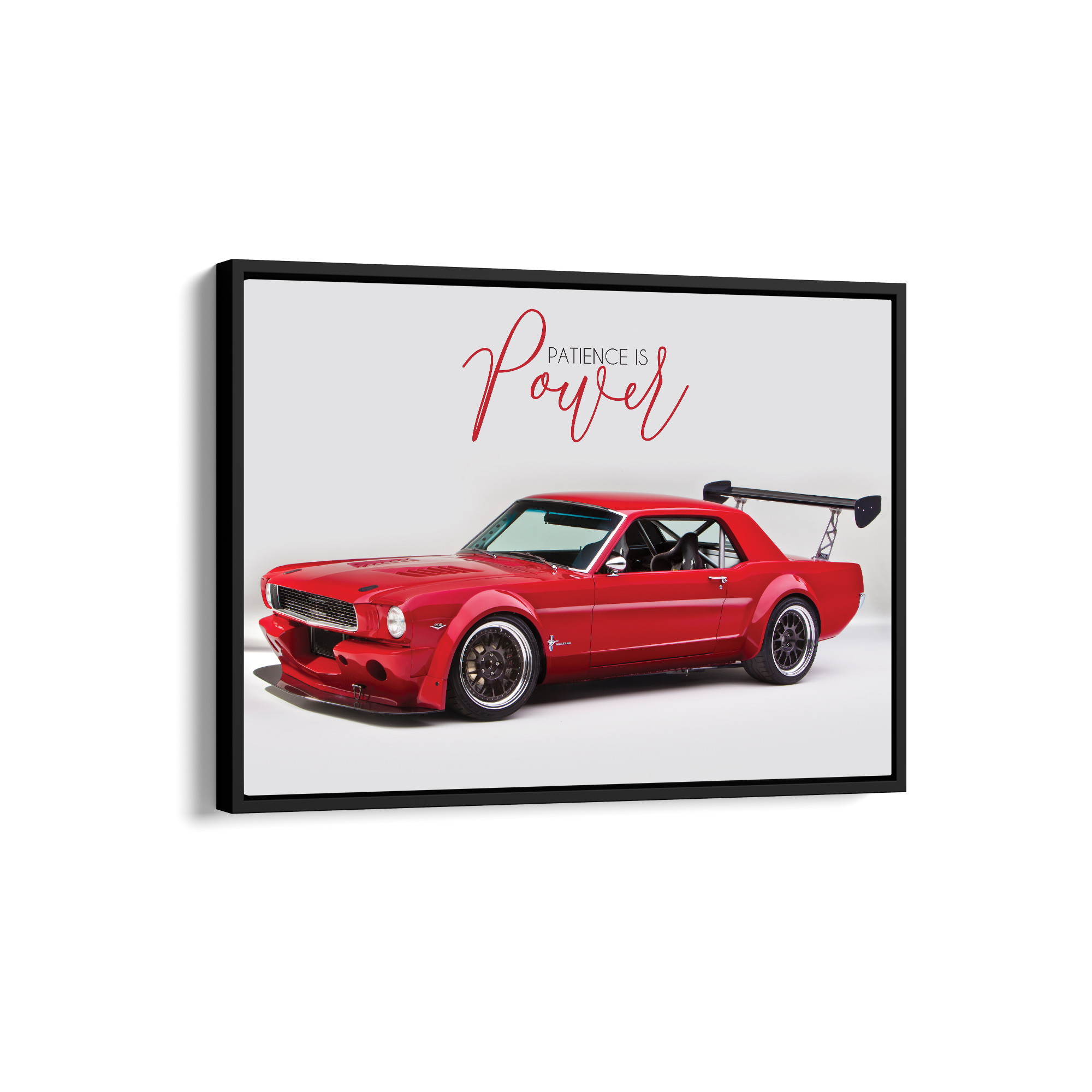 Patience is power - Ford Mustang Wall Poster