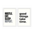 Hustle Eat Sleep Repeat & Good things take time Set of 2 Quotes Posters