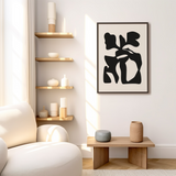 Abstract leaves Boho Modern Wall Art