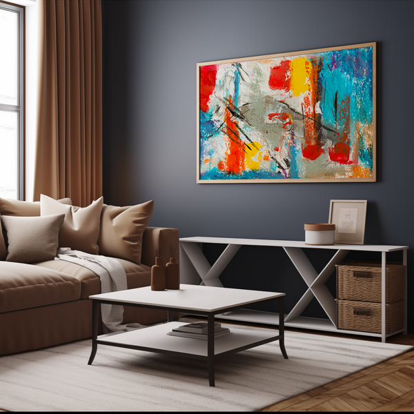 Serenity in Chaos Abstract Modern Wall Art