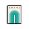 The Turquoise Arch Bauhaus Wall Art