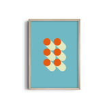 Tangerine Twist Bauhaus Wall Art